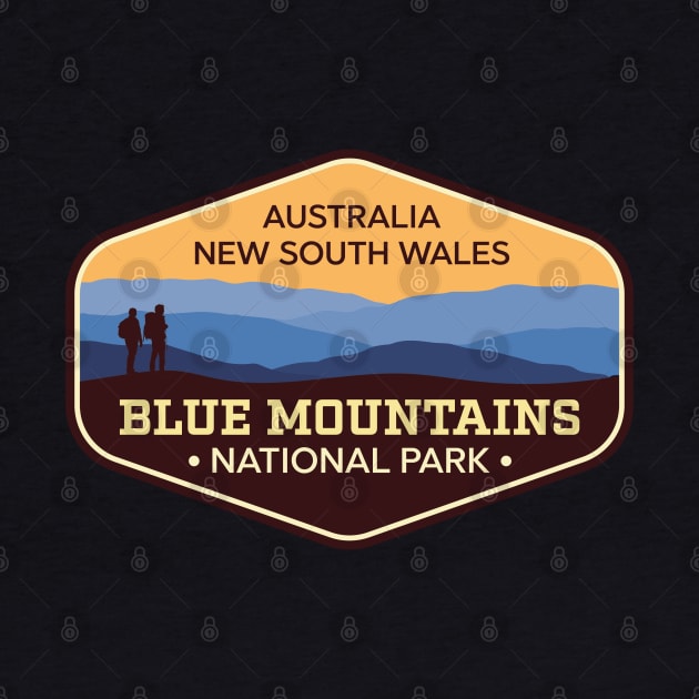 Blue Mountains National Park Australia NSW badge by TGKelly